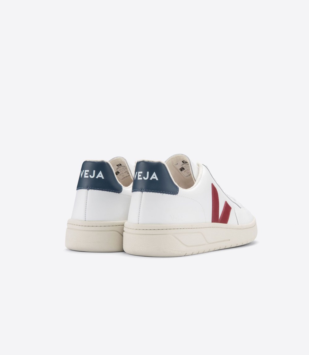 Veja Sneakers Mens - V-12 Leather - White - 5410CHTXW